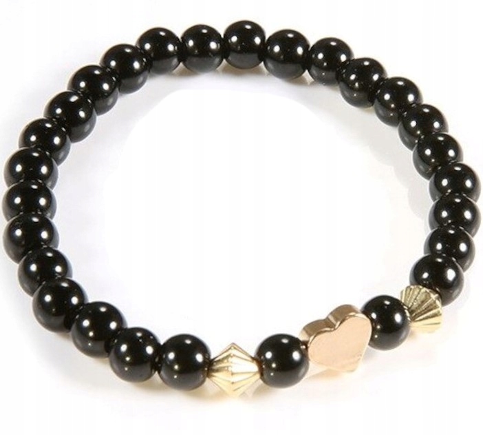 

Bransoletka czarna na rękę bransolety Serce