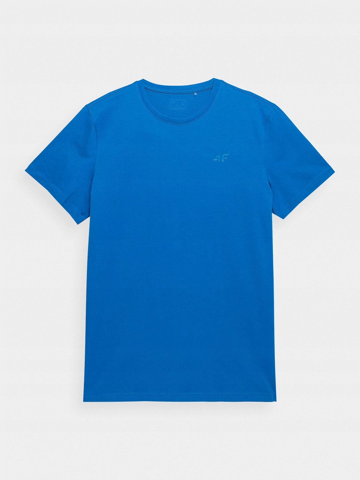 T-SHIRT 4F MĘSKI KOSZULKA KRÓTKI RĘKAW BAWEŁNIANA REGULAR GŁADKA r. L Model BASIC