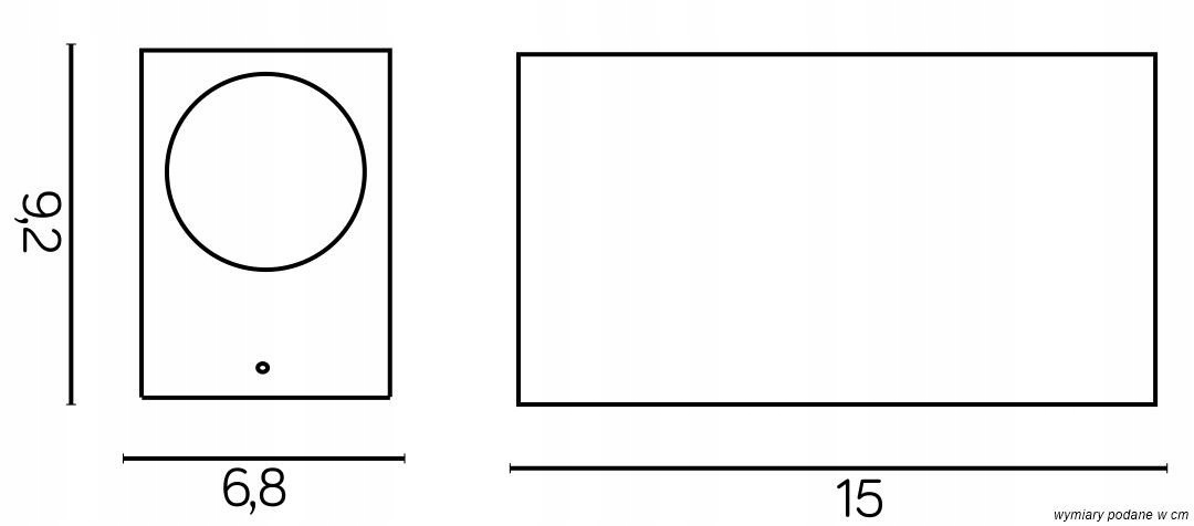 Lampa natynkowa ścienna Mini 5002 DG Suma Kod producenta 5002 DG