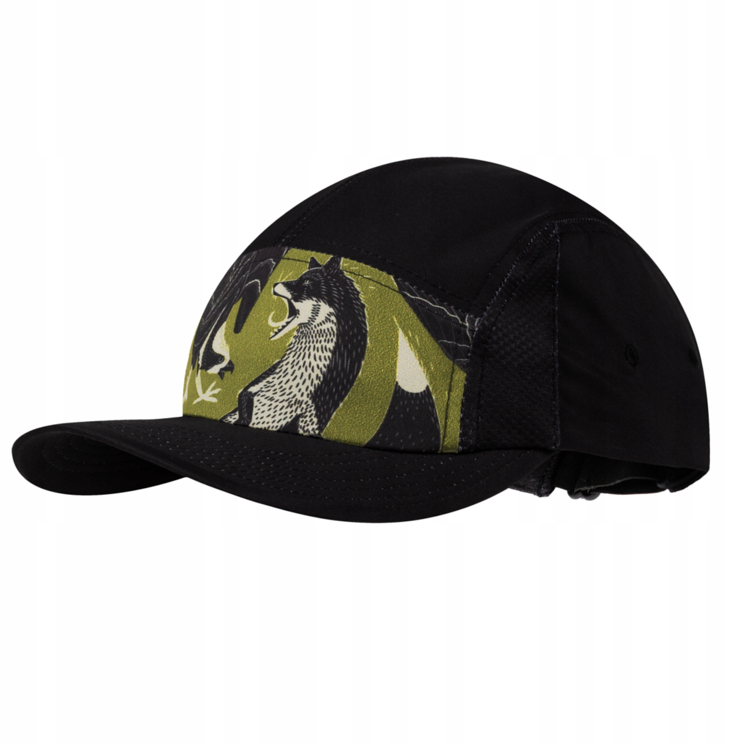 Buff 5 Panel Go Cap _L/XL [uni] Čepice Unisex s kšiltem Polyester Černá