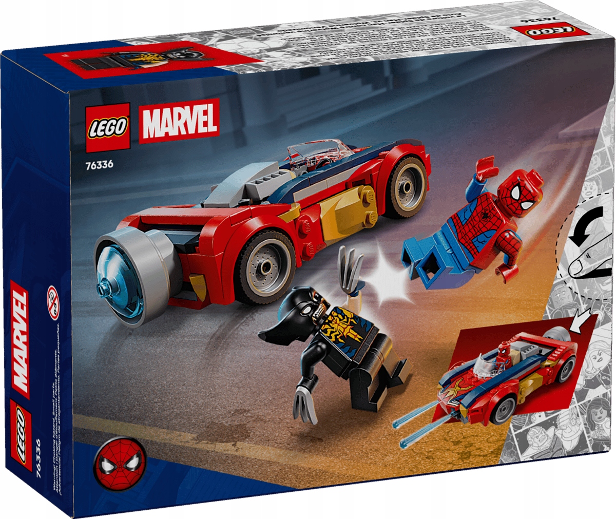 76336 Lego Heroes Spider-Man v autě versus zvenomovaný Wol