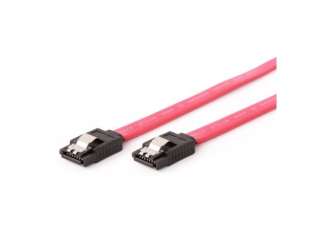

Kabel Sata III Data metalowe zatrzaski 50cm