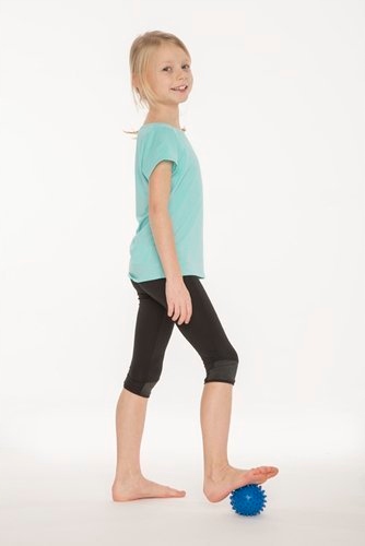 PIŁKA REHABILITACYJNA JEŻYK ZIELONA 7,6CM TULLO Kolor dominujący zielony