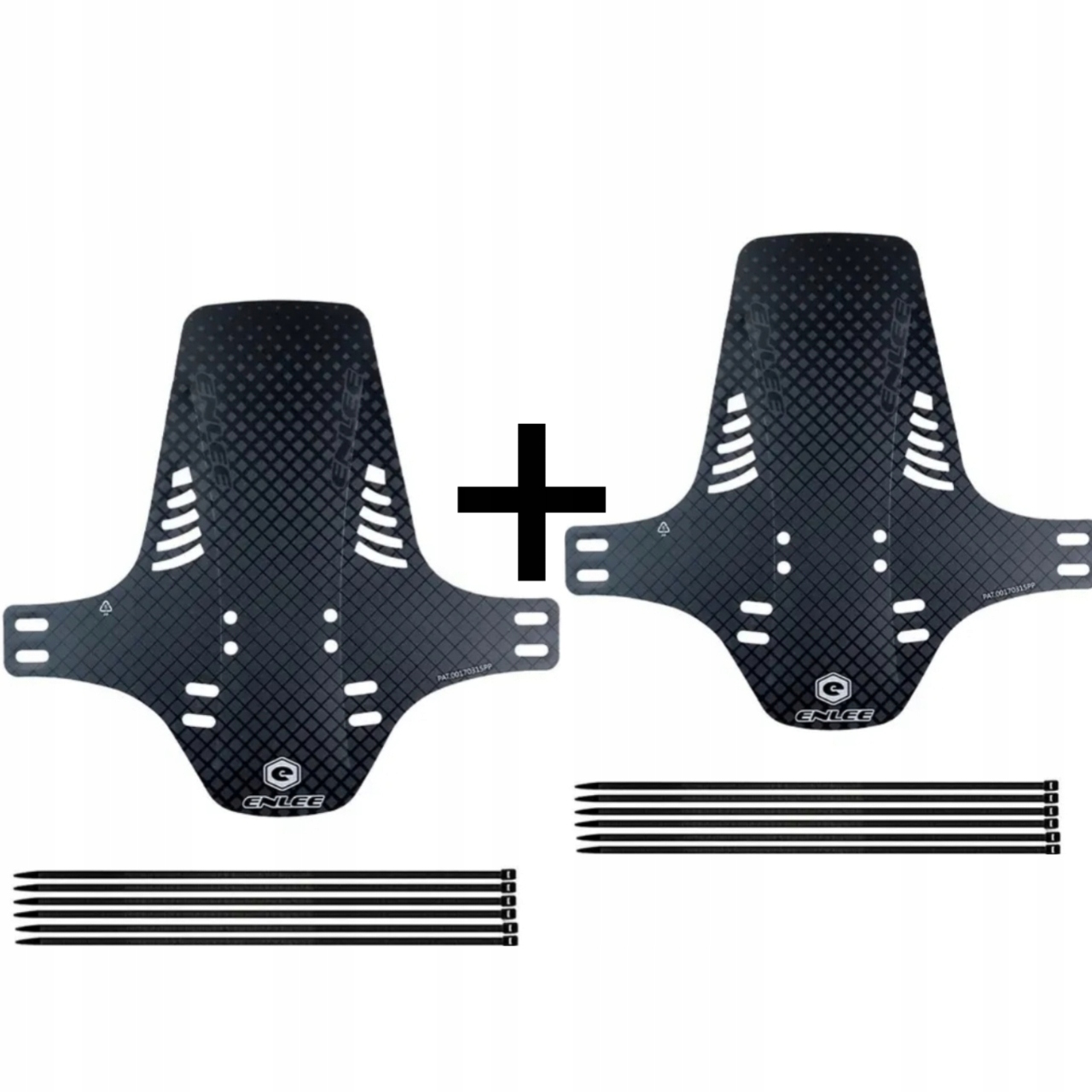 2x BŁOTNIK ROWEROWY MTB ENDURO MUD GUARD enlee 20-29" - PRZEDNI TYLNI nowy