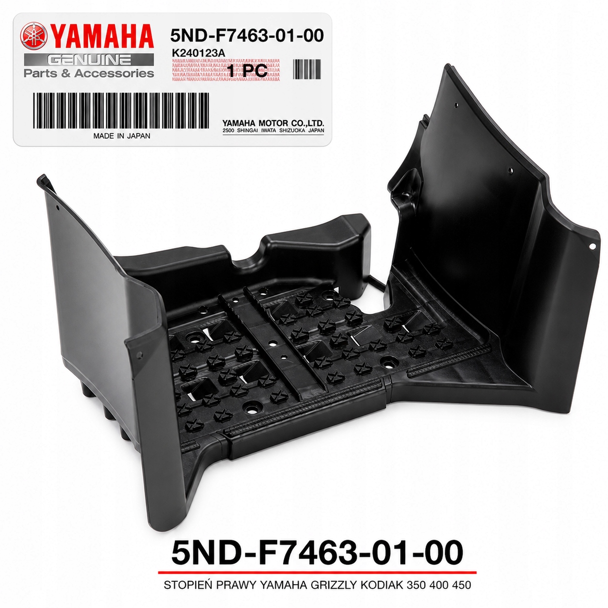 Stopień Prawy Yamaha Grizzly Kodiak 350 400 450 5ND-F7463-01-00