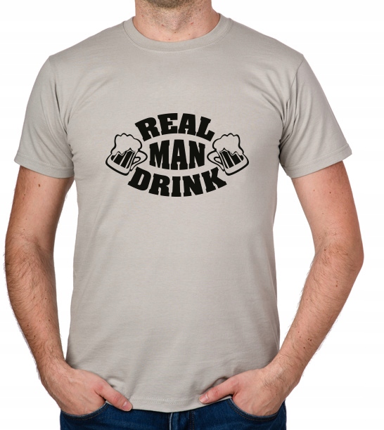 

koszulka Real Man Drink prezent