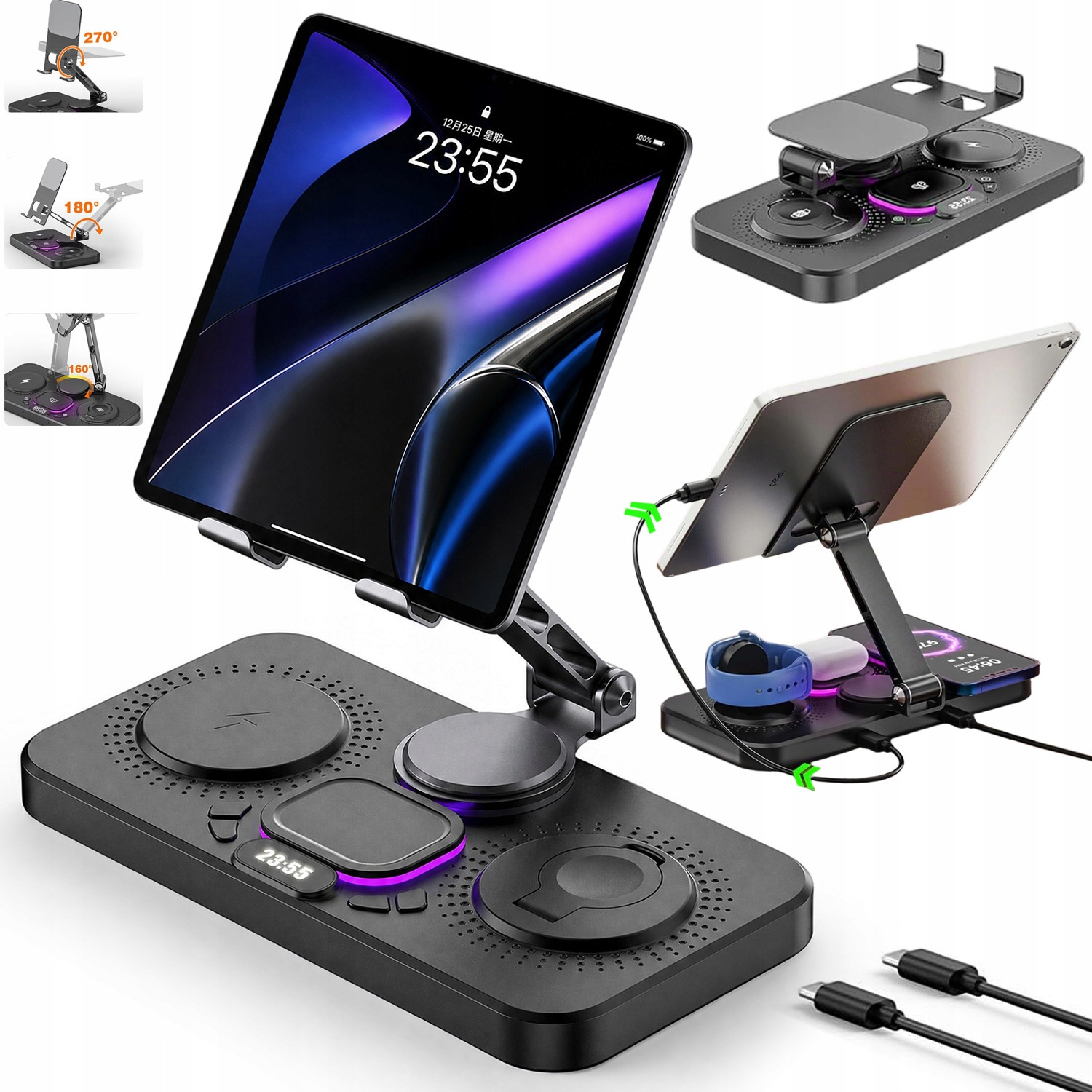 Bezdrátová Indukční Nabíječka Pro Apple Magsafe 45W Usb C Watch Airpods