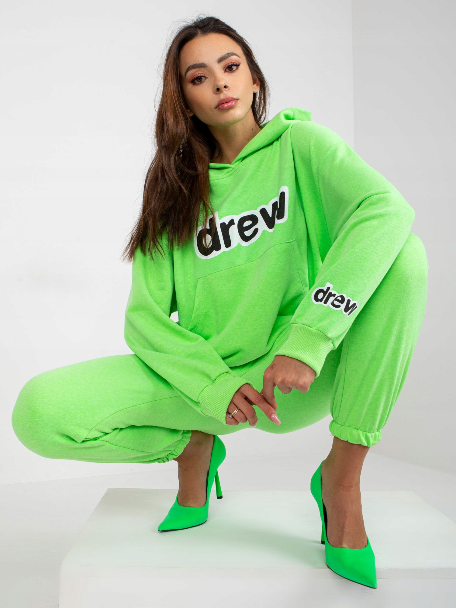 Ex Moda Komplet (uni) Fluo Zielony Damskie
