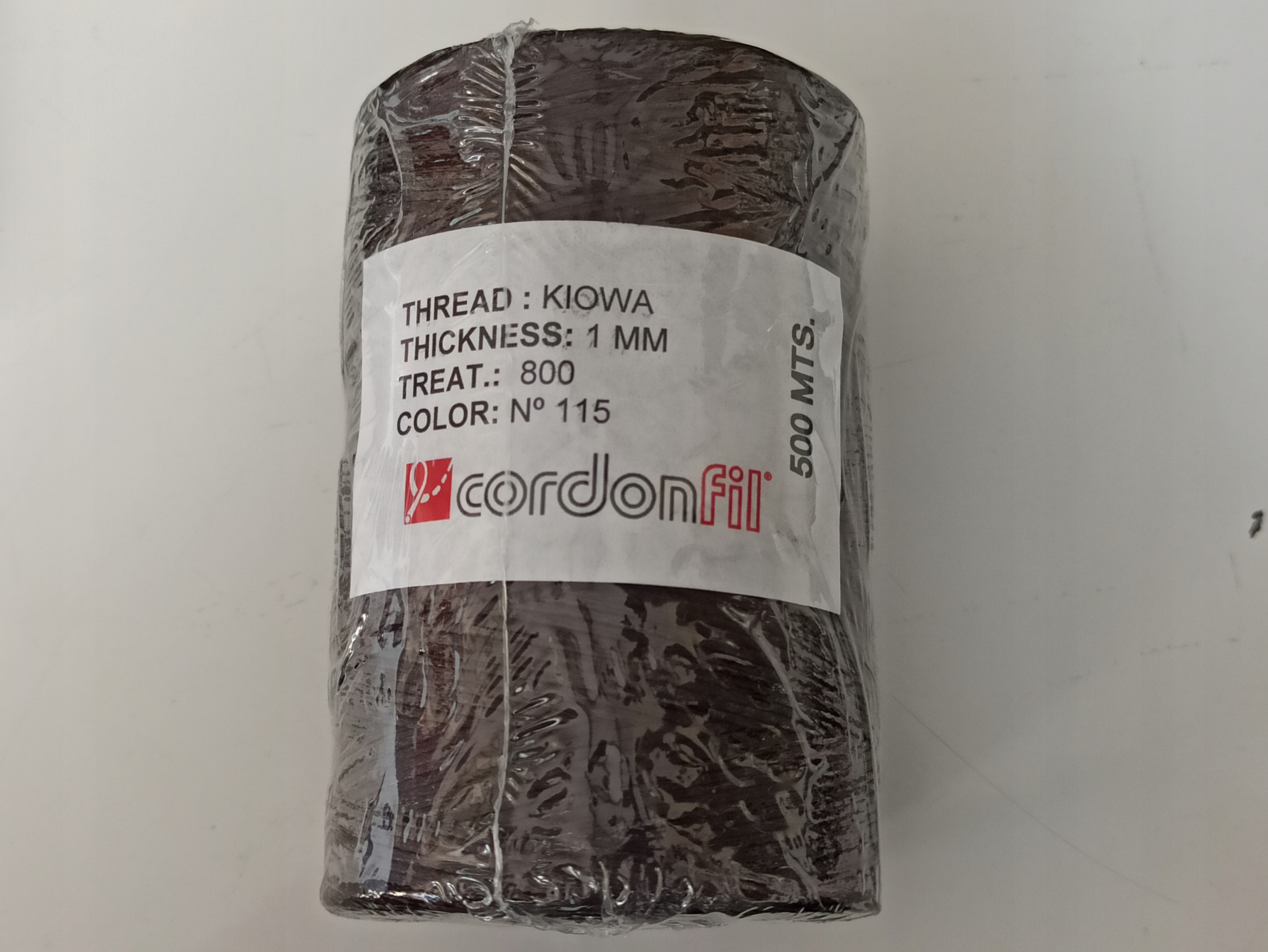 Nitě 500mb cívka XXL voskované Hnědé silné 1mm