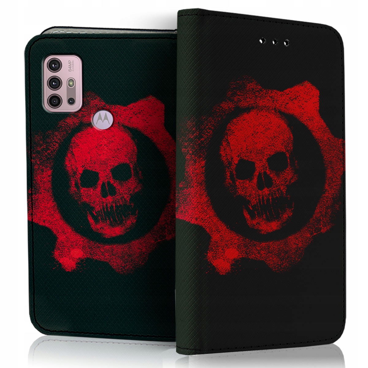 ETUI Z KLAPKĄ CASE POKROWIEC PORTFEL DO MOTOROLA MOTO G10 G30 WZORY