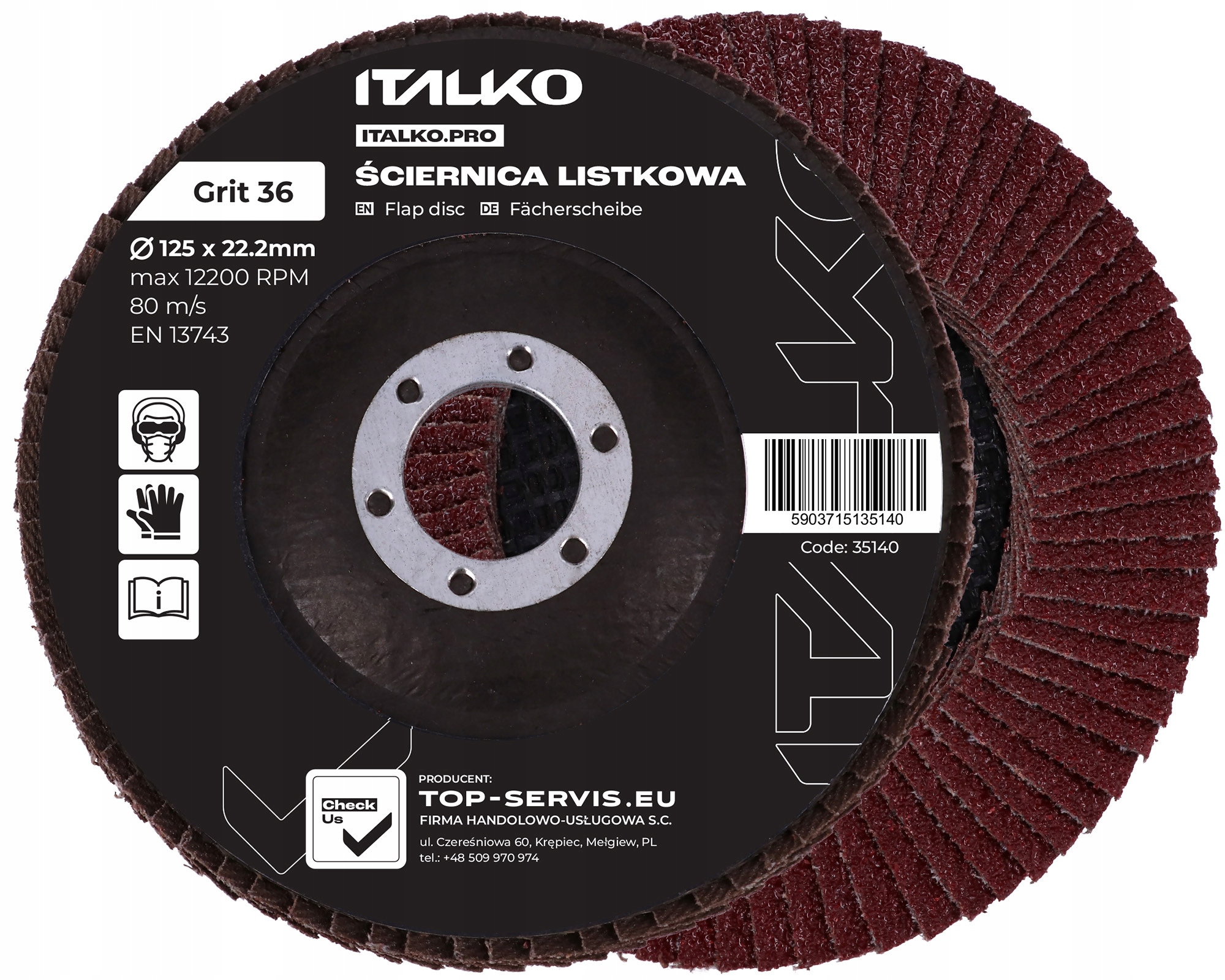 

Tarcza Ścierna Ściernica Listkowa Lamelka 125 P36