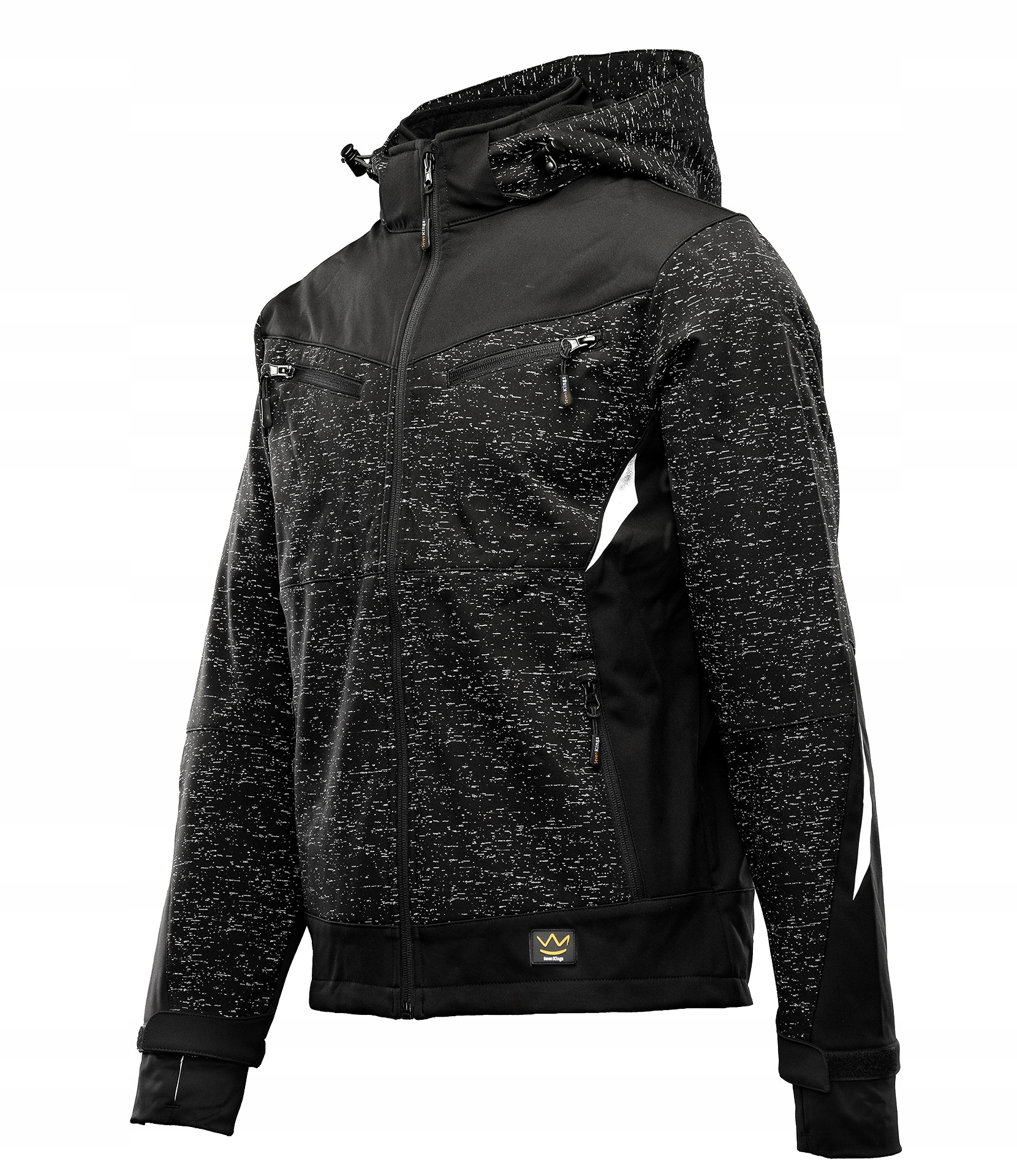 Kurtka Typu Softshell Z Kapturem Bluza Seven Kings Cross Czarny r. 2XL