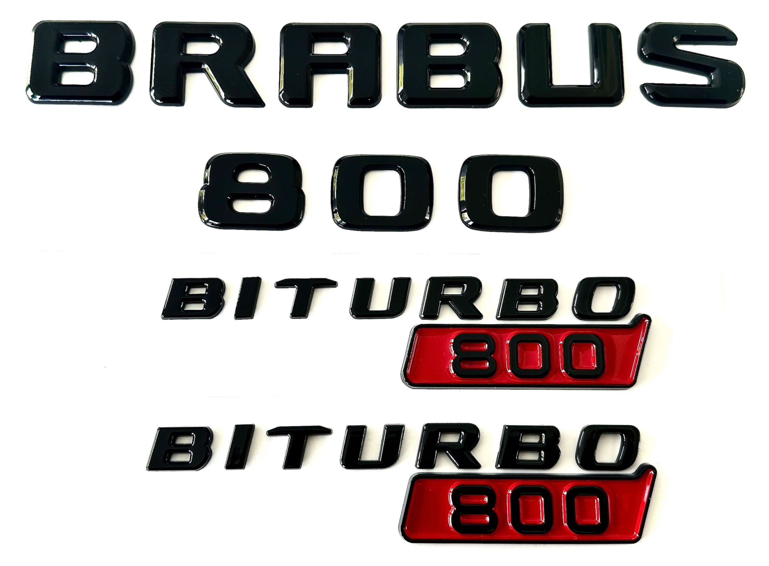 Mercedes-Benz Brabus 800 emblém znak nápis čierna