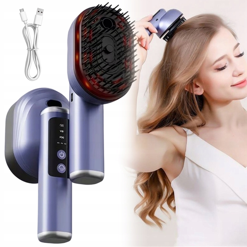 Elektrický Masážní Hřeben Bezdrátový Hřeben Pro Masáž Pokožky Hlavy