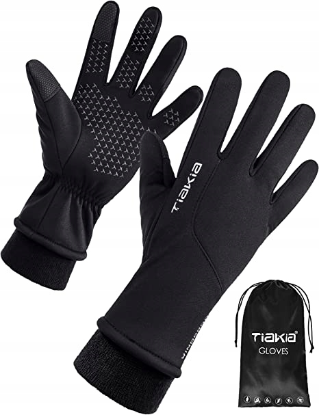 Rękawiczki sportowe zimowe TIAKIA czarny L-XL