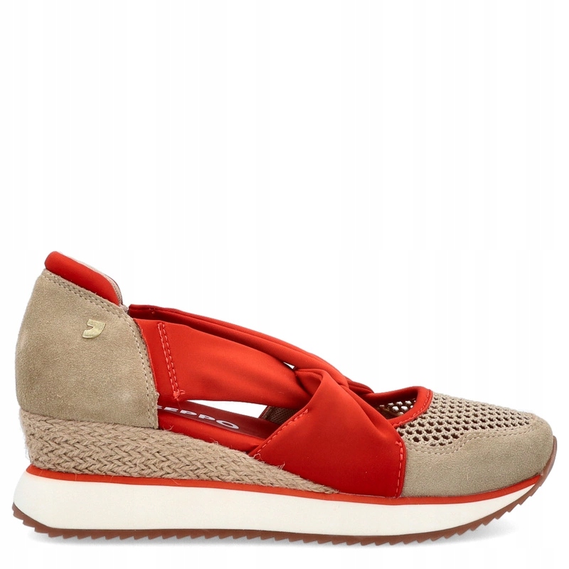 Španělské kotníkové tenisky Gioseppo 74059 Béžovo-červené 38