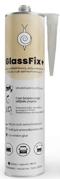 Klej do szyb samochodowych 310 ml GlassFix+ – Pu, czarny, Sdat 120 min