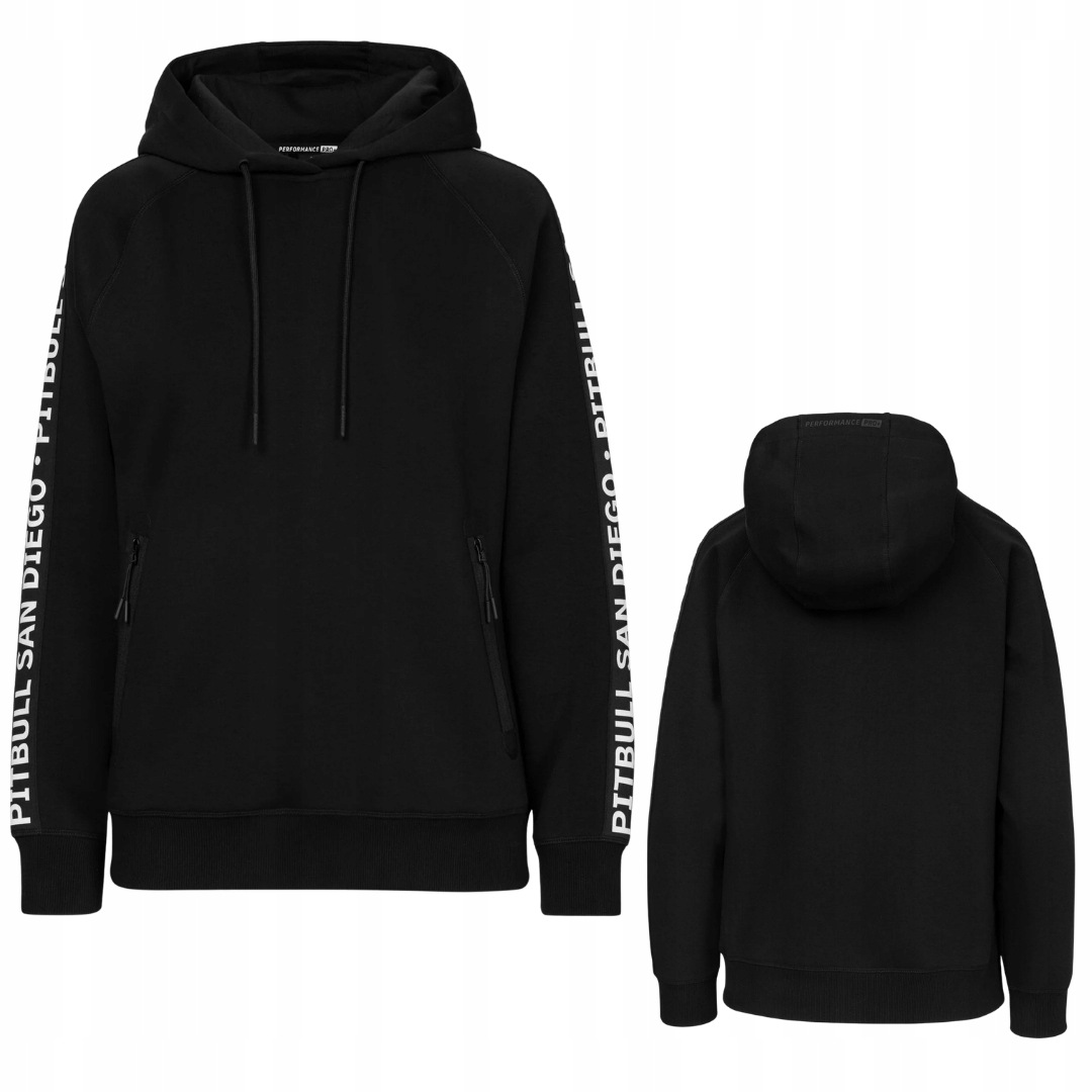 Pitbull West Coast Dámská Mikina Explory Tape Hooded Sweatshirt Black Xs