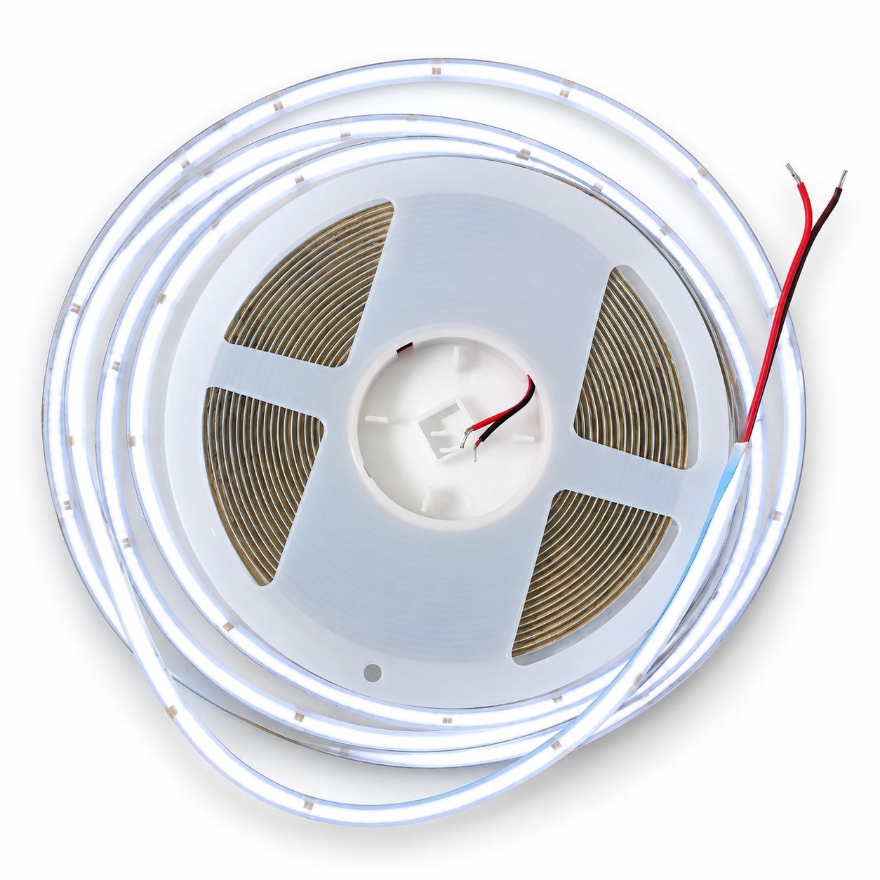 Led pásek Cob 230V 6500K 10 m 9W/m IP20 8 mm studené bílé světlo rolka