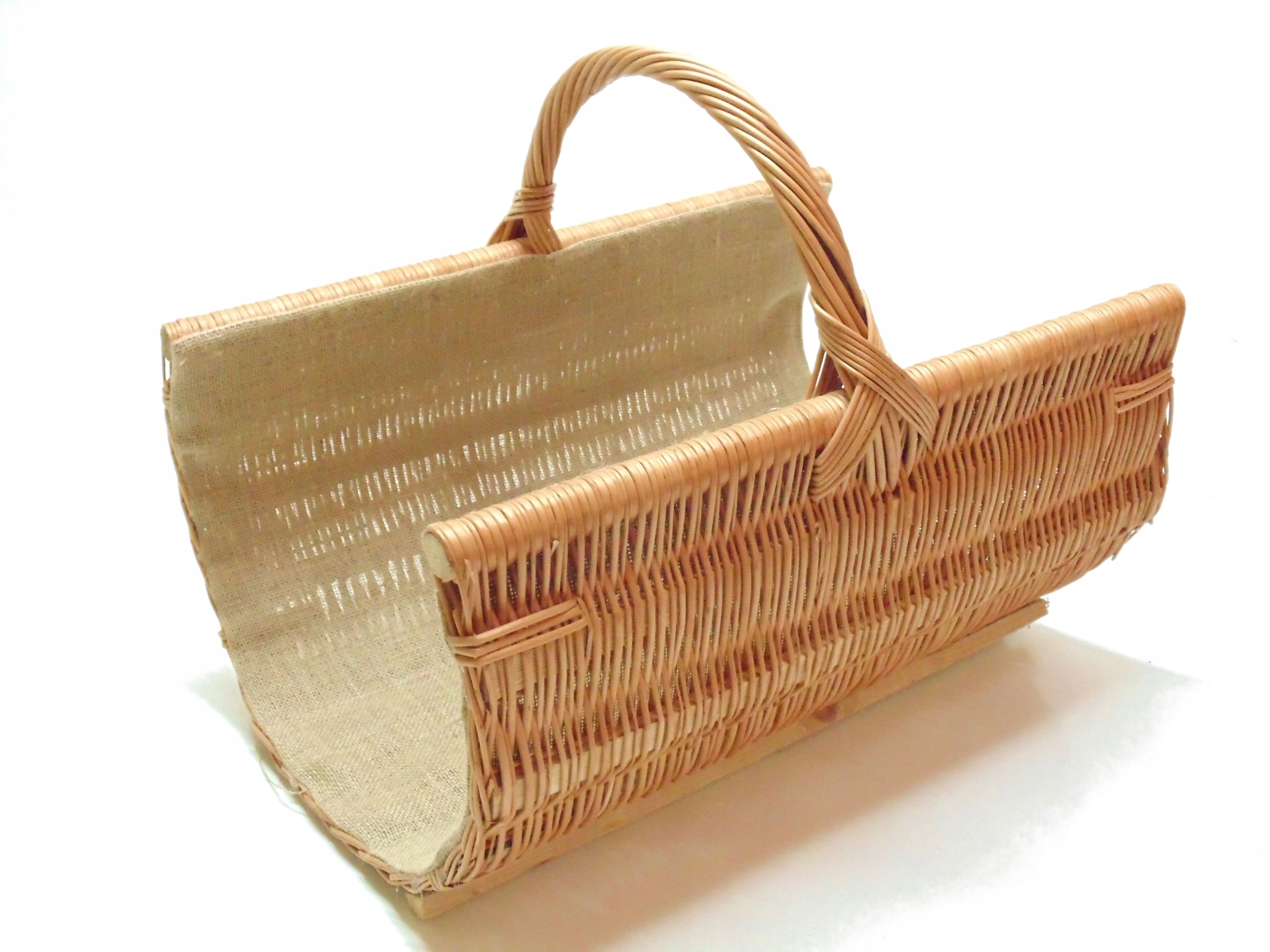 KOSZ NA DREWNO, WIKLINA + JUTA, WZMACNIANY 60 cm