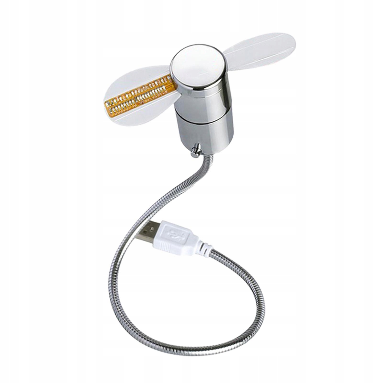 Wentylator zegarowy LED USB Nie wymaga instalacji sterownika. Mini Moc 0 W