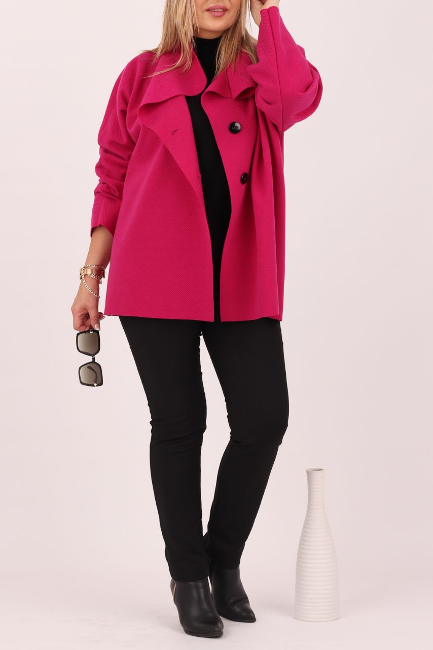 PŁASZCZYK DAMSKI PRZEJŚCIOWY POLSKI PRODUCENT NARZUTKA DUŻE ROZMIARY Marka FEMIMODA