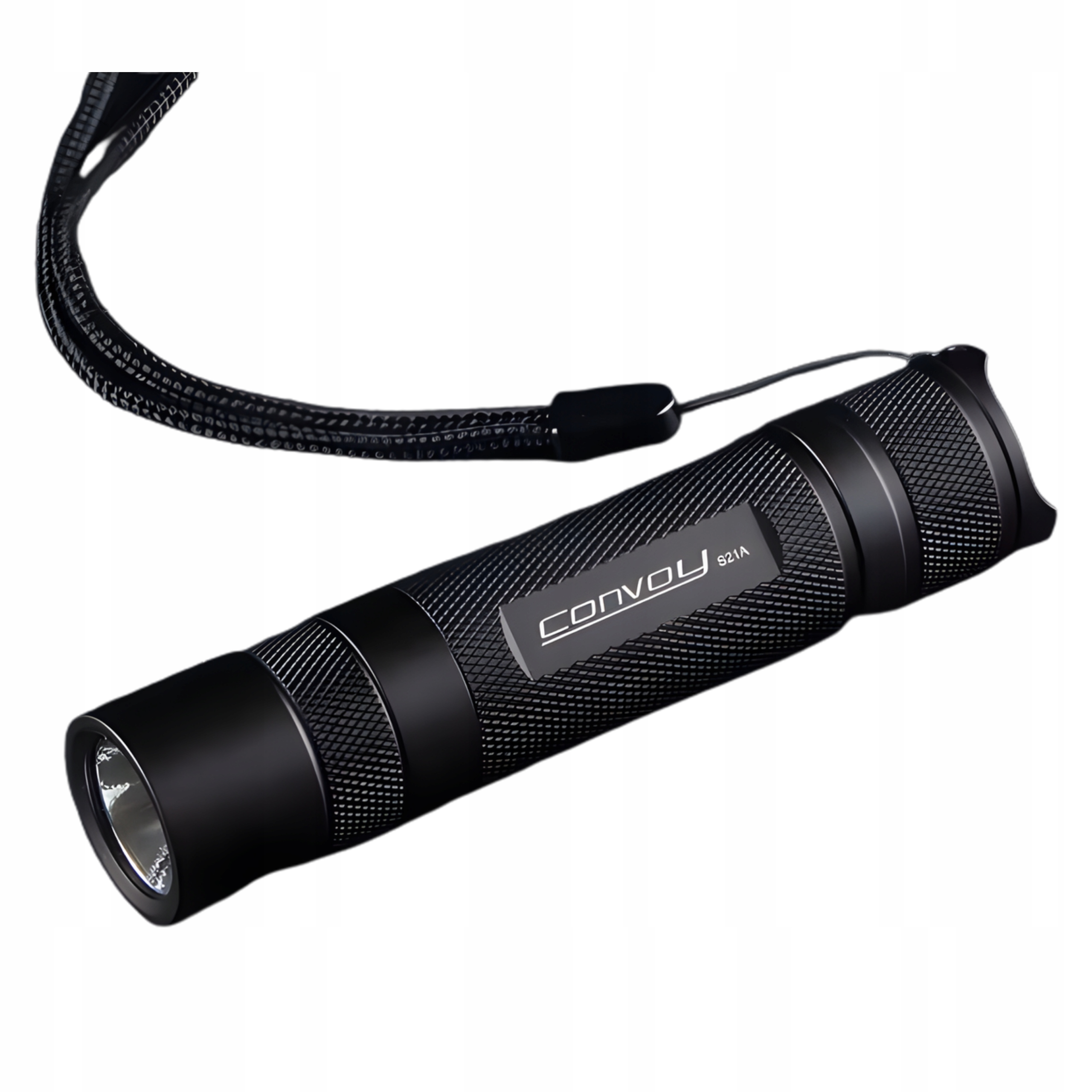 Latarka Convoy S21A SST40 6500K 12 Trybów Pasek Na Rękę Czarna 2300Lm