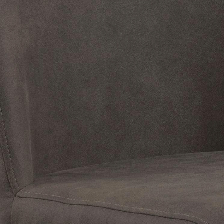 NOWOCZESNY TAPICEROWANY HOKER Z OPARCIEM, GRAFITOWY, REGULOWANY, OBROTOWY Minimalna wysokość siedziska 52 cm