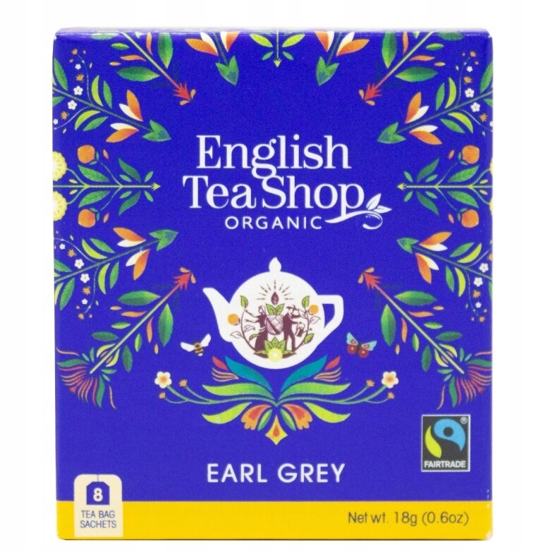 Levně 6 x Čaj Černý Earl Grey Organický English Tea Shop 8 ks
