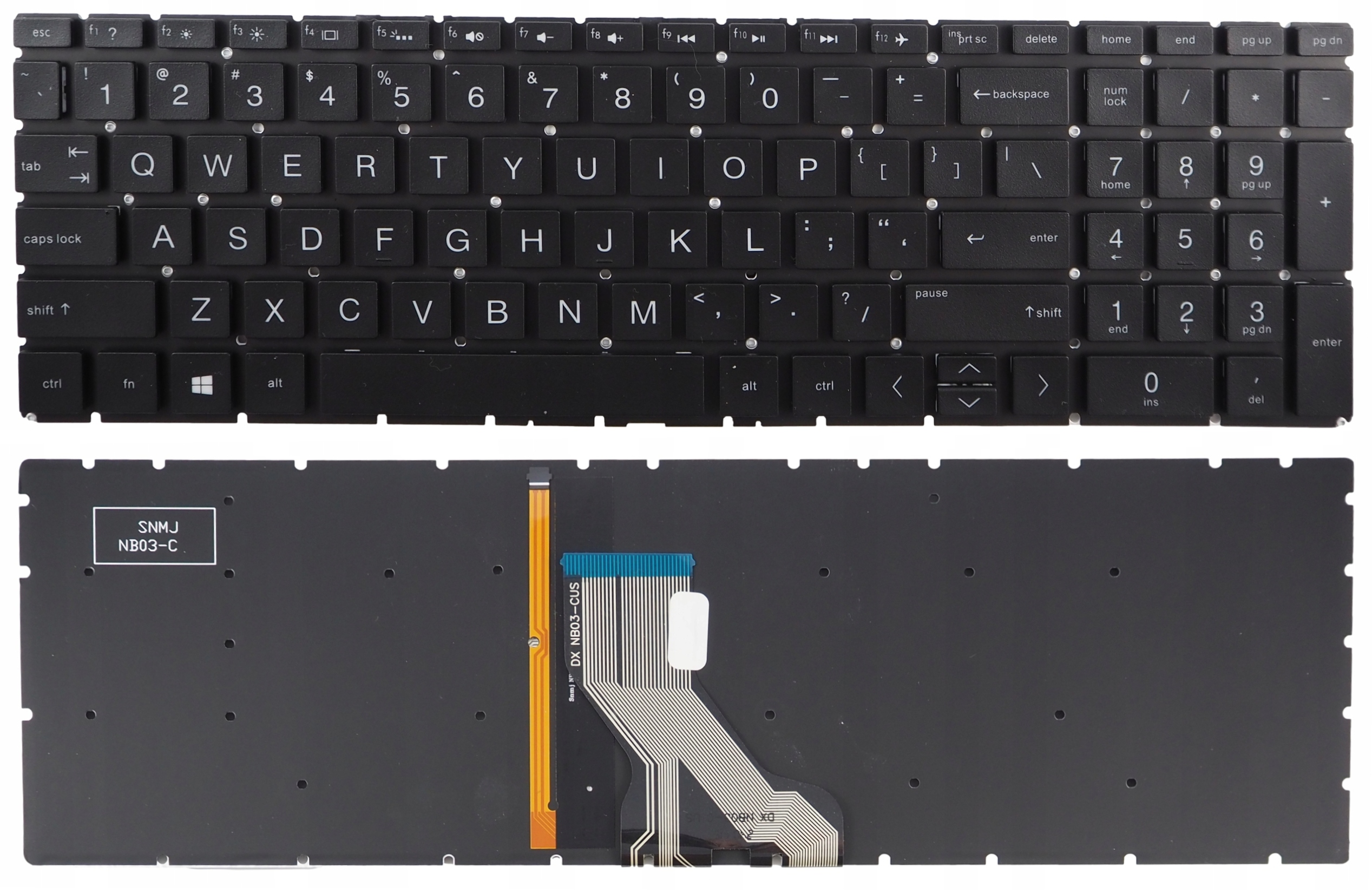 Klávesnice pro Hp Pavilion 250 G7 255 G7 15-DA 15-DB 15-DW 17-BY 17-CA Led