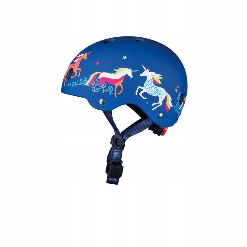 Dětská helma na in-line a koloběžku Micro Unicorn Led Modrá 24983/S