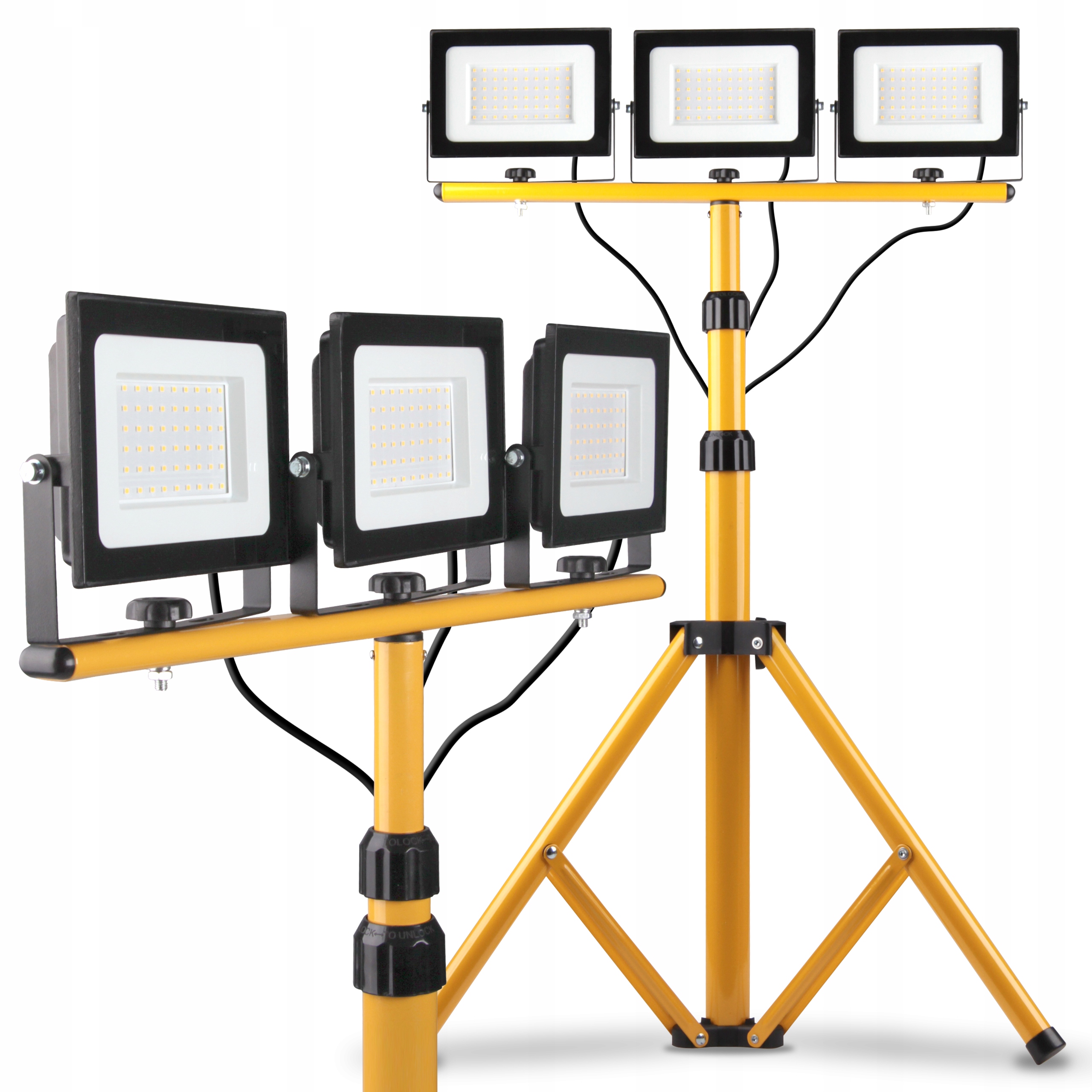 

Halogen Led 3x 50W Statyw roboczy do naświetlacz