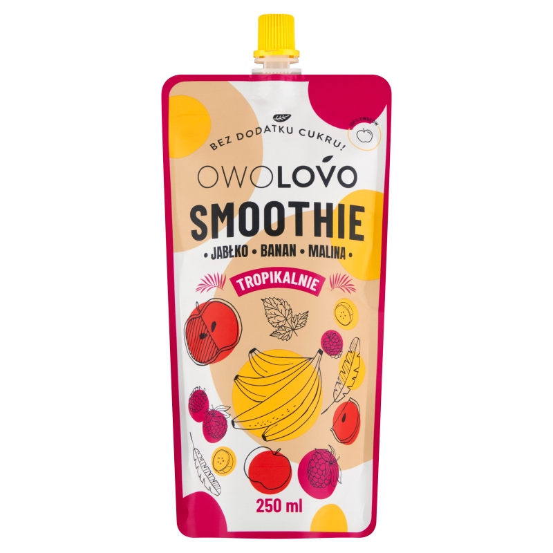 Owolovo Smoothie jabłko banan malina 250 ml