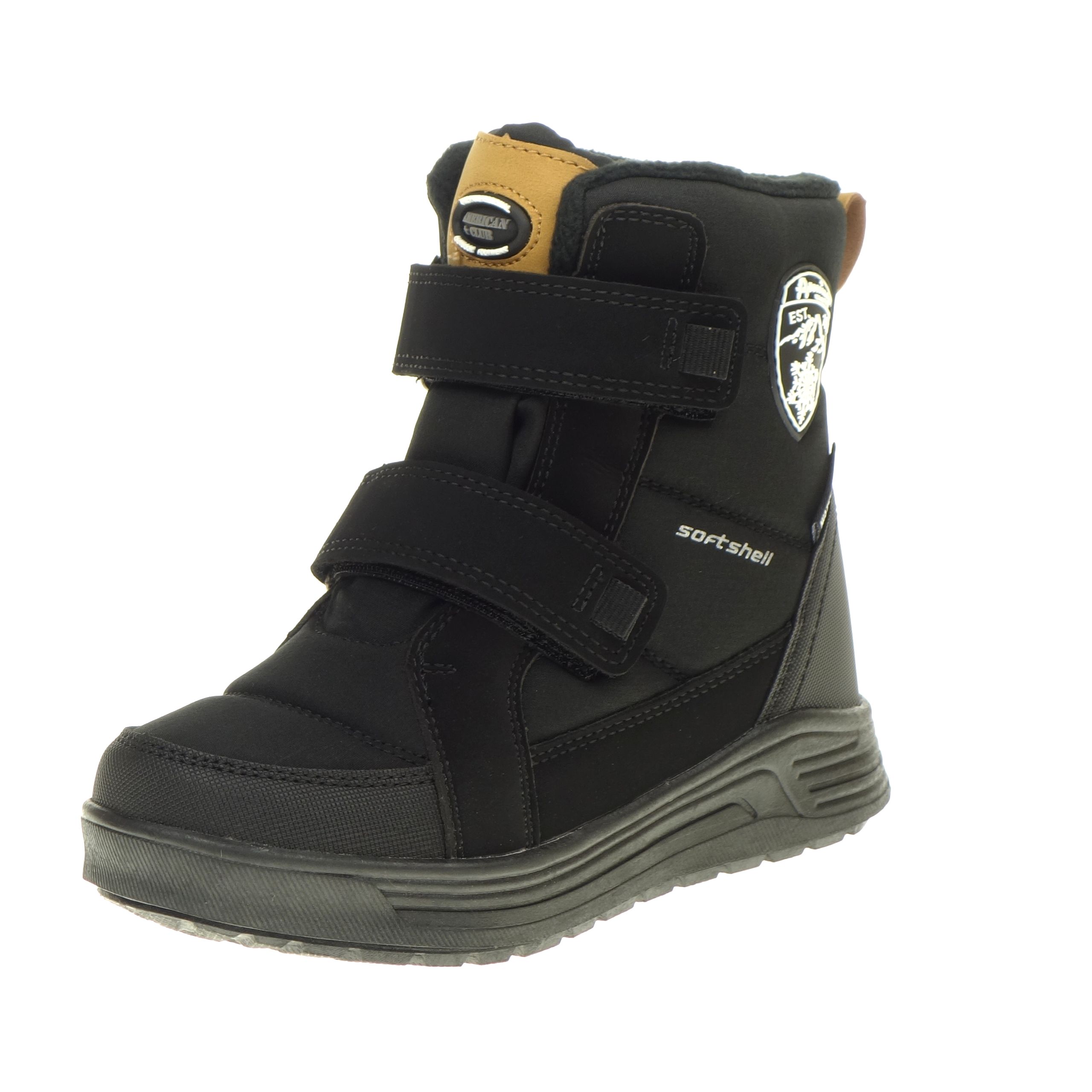 Śniegowce Dziecięce American SoftShell Buty Zimowe Rzepy 33