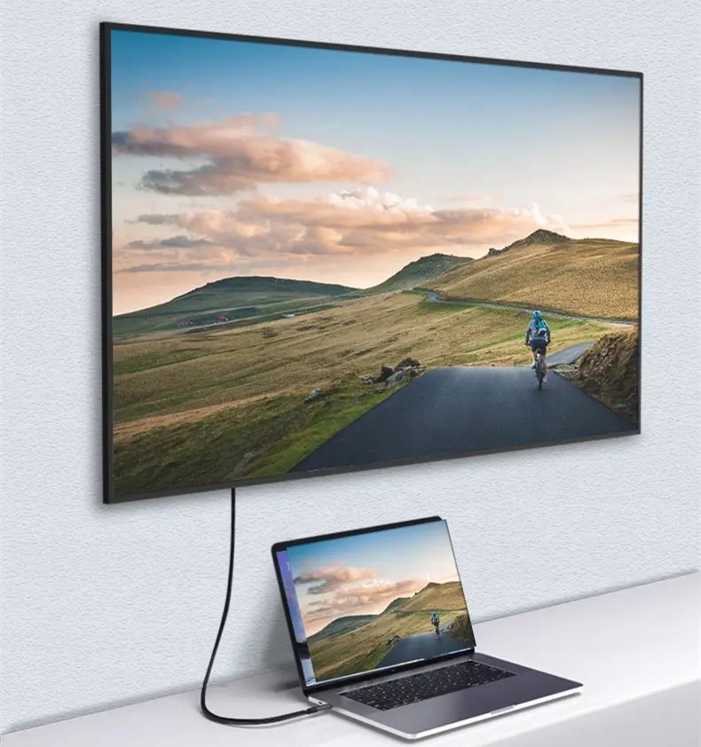 KABEL USB-C HDMI PRZEJŚCIÓWKA ADAPTER HUB USB TYP C DO HDMI MHL 4K 60HZ 2M Standard HDMI 2.0