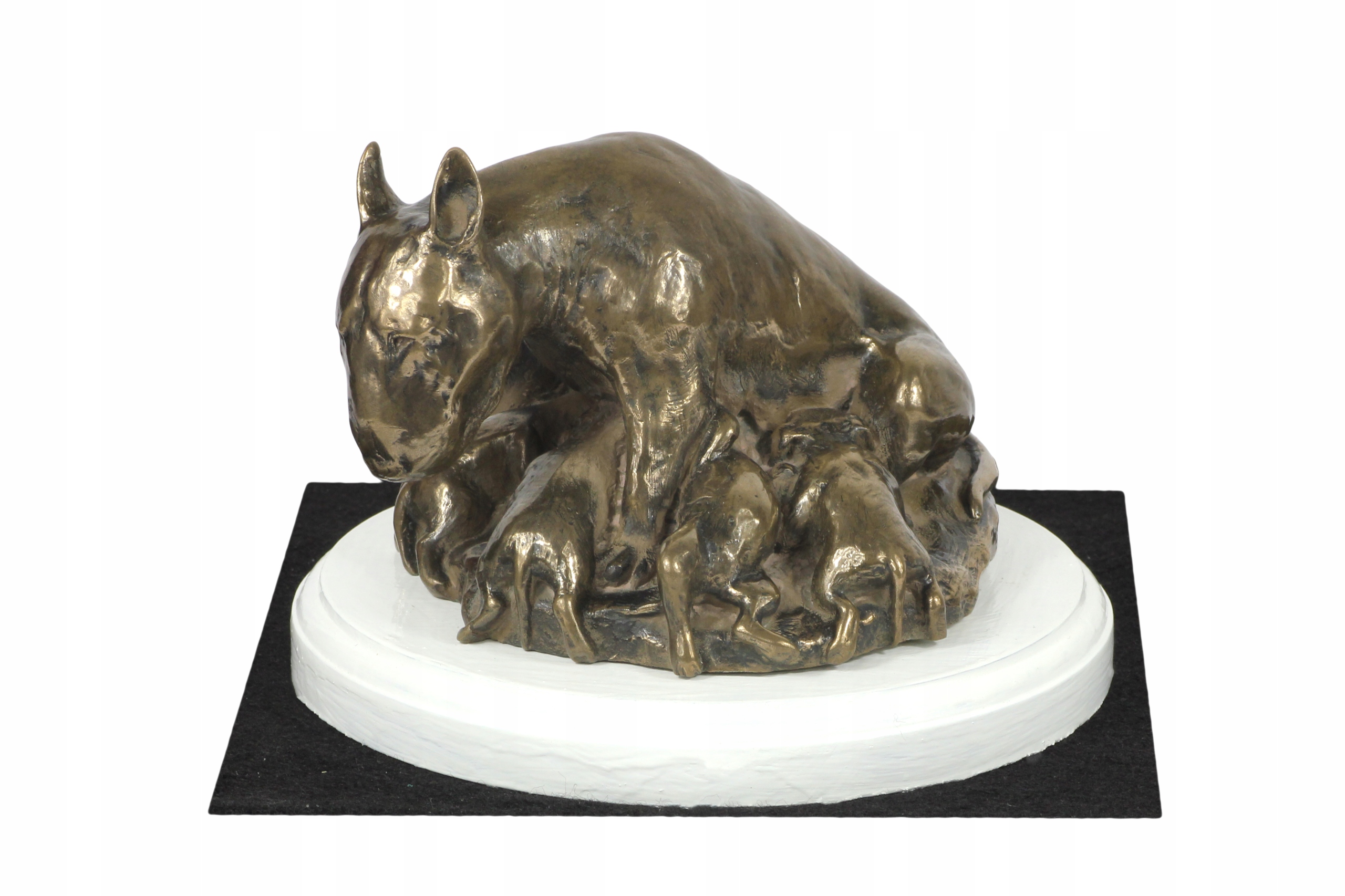 Bulterier Bull Terrier matka figúrka psa na stôl, soška, socha, sochy