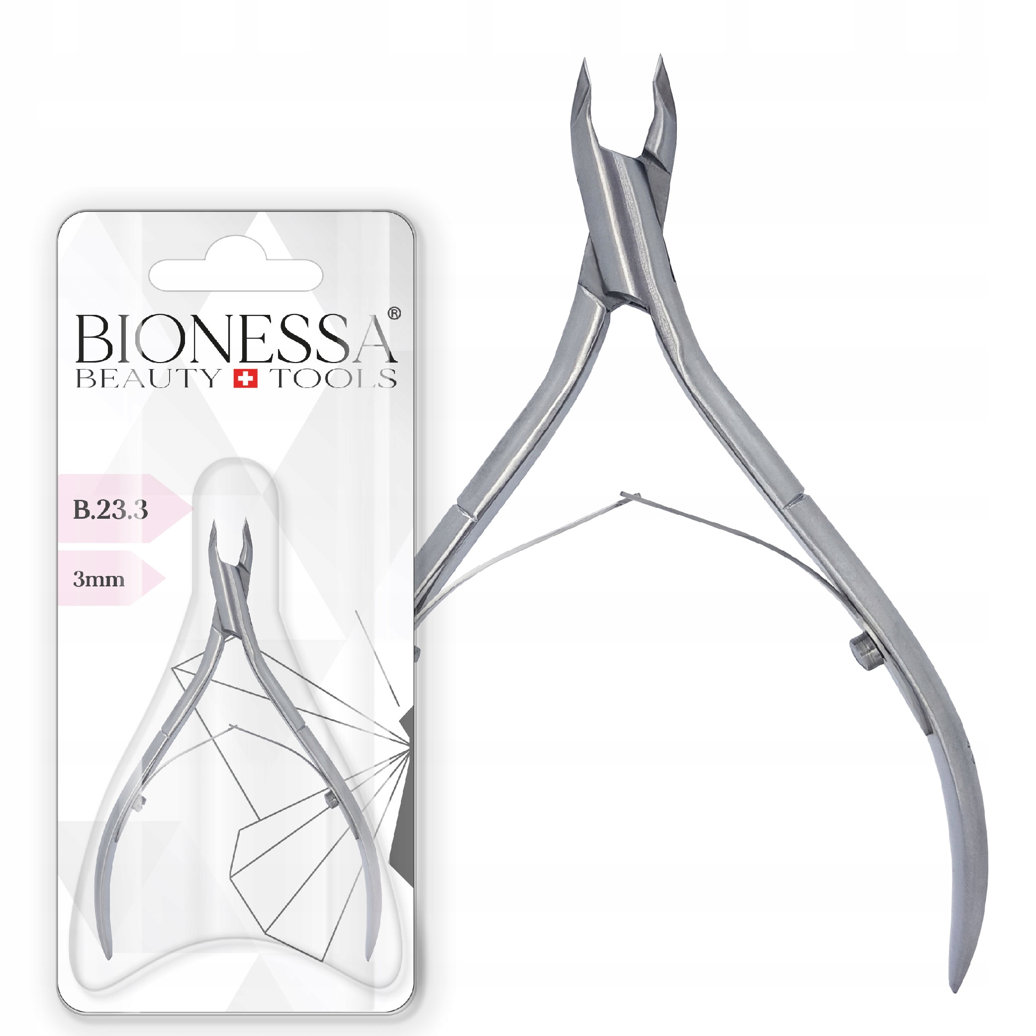 

Bionessa Profesjonalne Cążki do Skórek B.23.3 stal