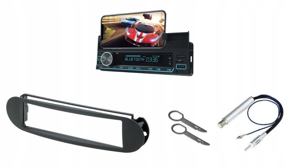 Bluetooth rádio Vordon HT-230 Lincoln s držiakom na telefón Vw New Beetle