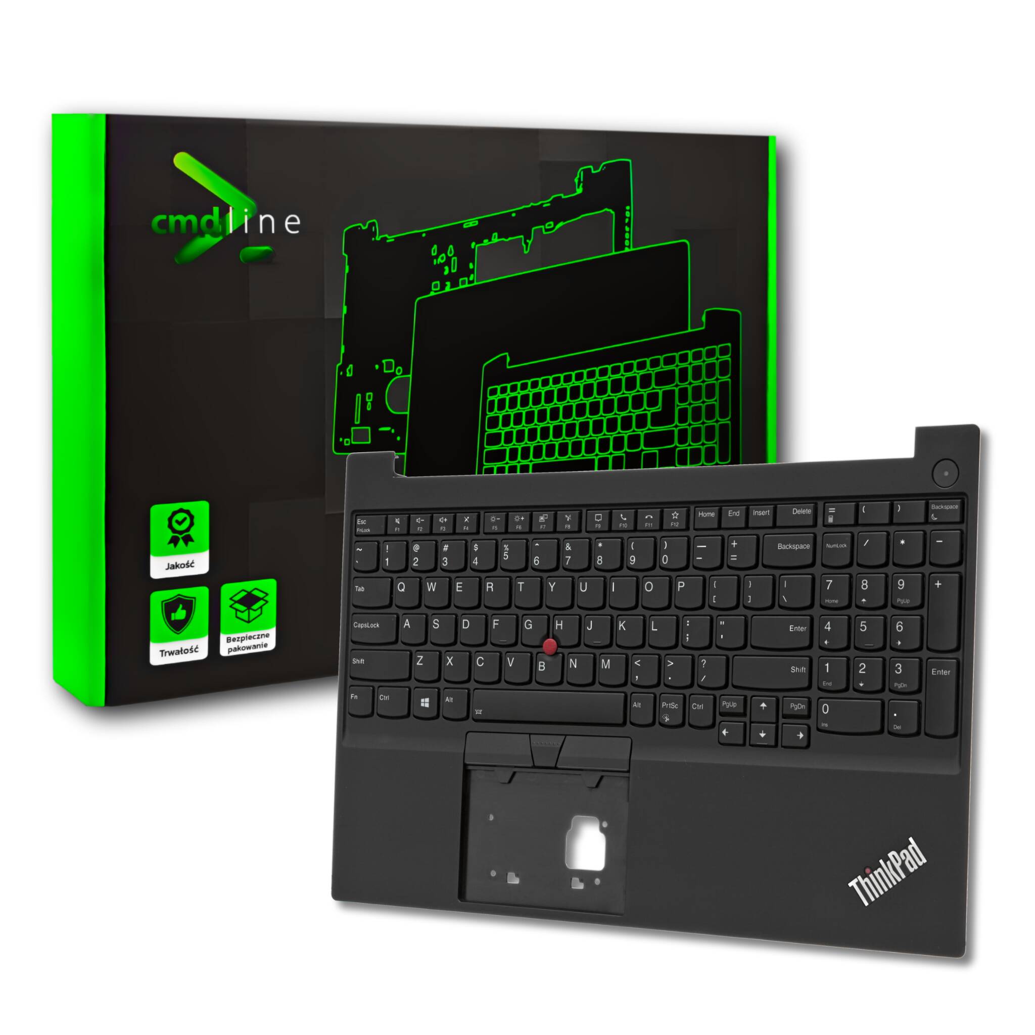 Palmrest Klawiatura Do Lenovo Thinkpad E15 Gen 2 3 4 Led