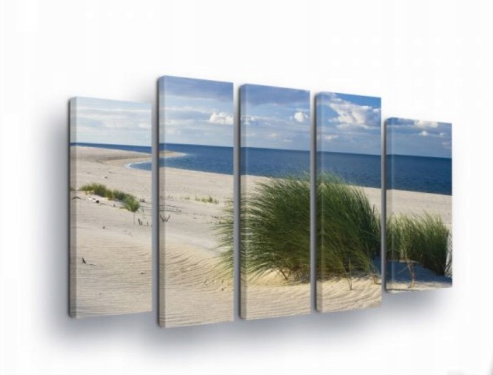 Obraz 150x100 modulárna krajina more pláž duny leto príroda dekor