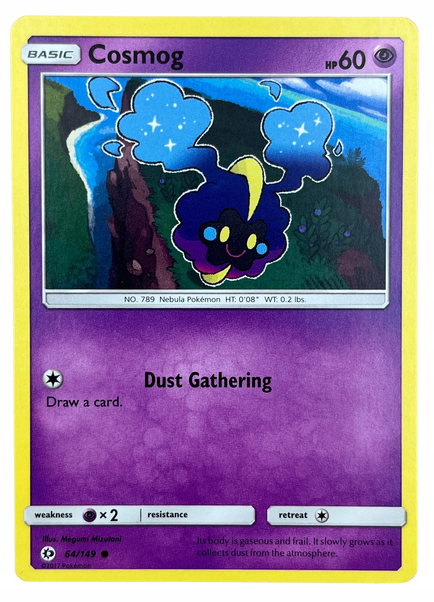 Karta Pokemon Tcg Cosmog (sum 64/149) Sun & Moon Common