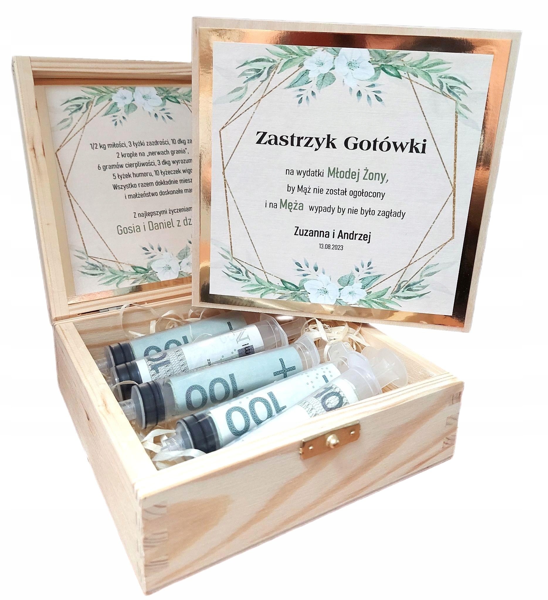 

Zastrzyk gotówki na ślub * * Skrzynka