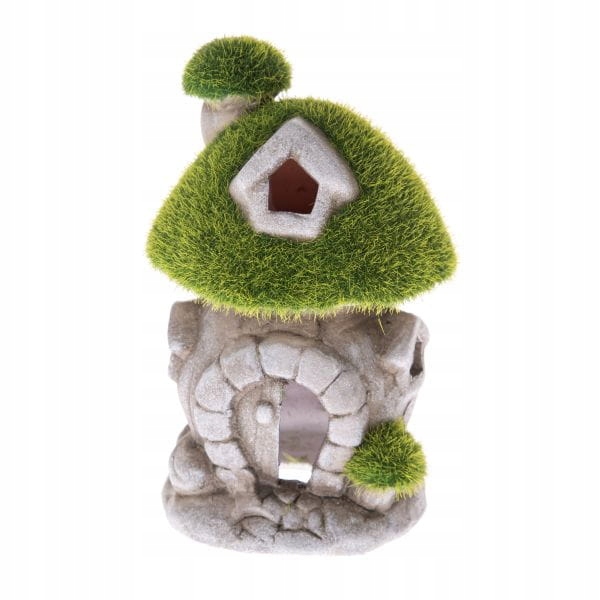 

Ceramiczna Chatka Domek z mchem Chrobotek 14 cm