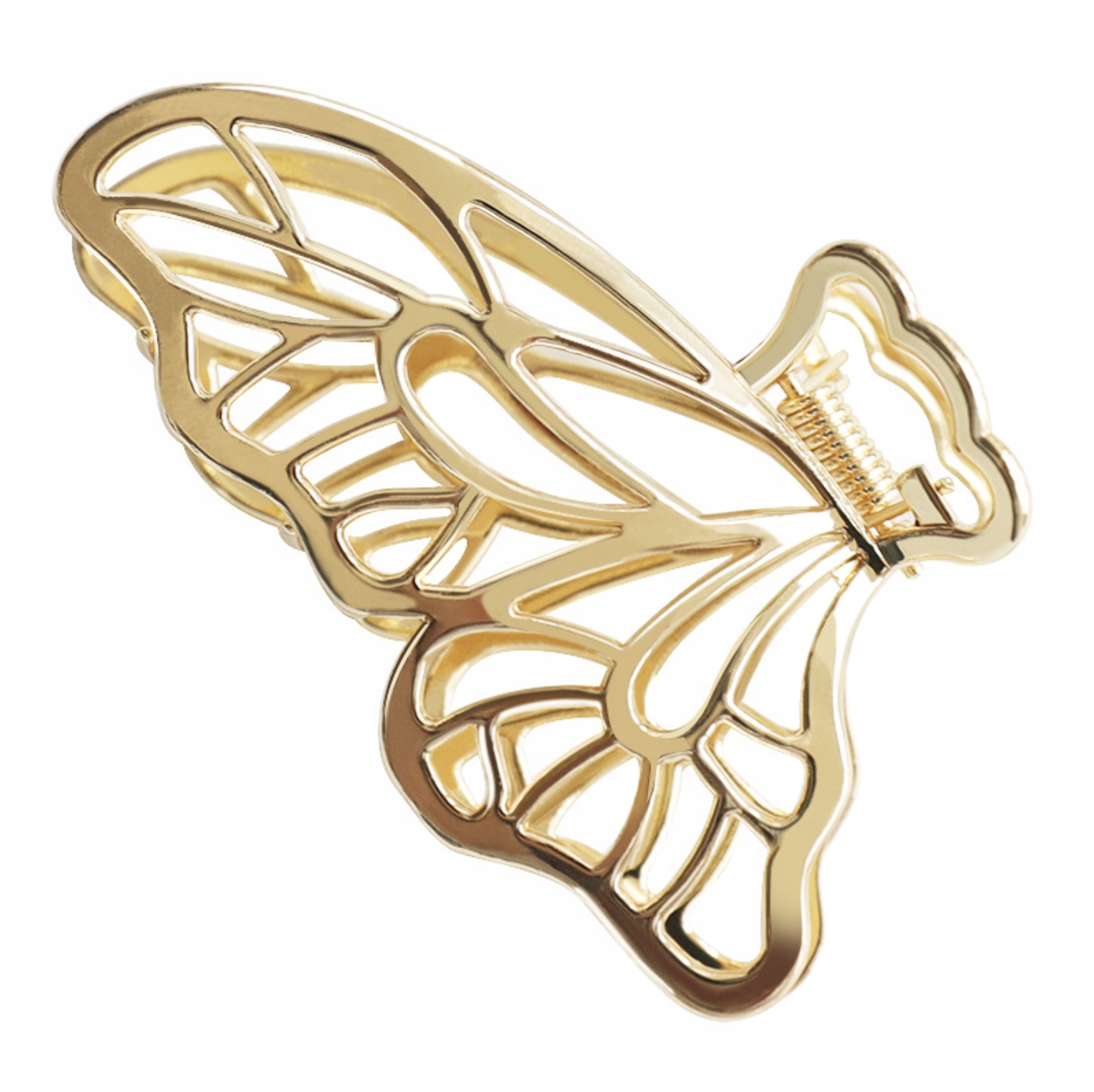 

Klamra do włosów spinka motyl złota metalowa mocna