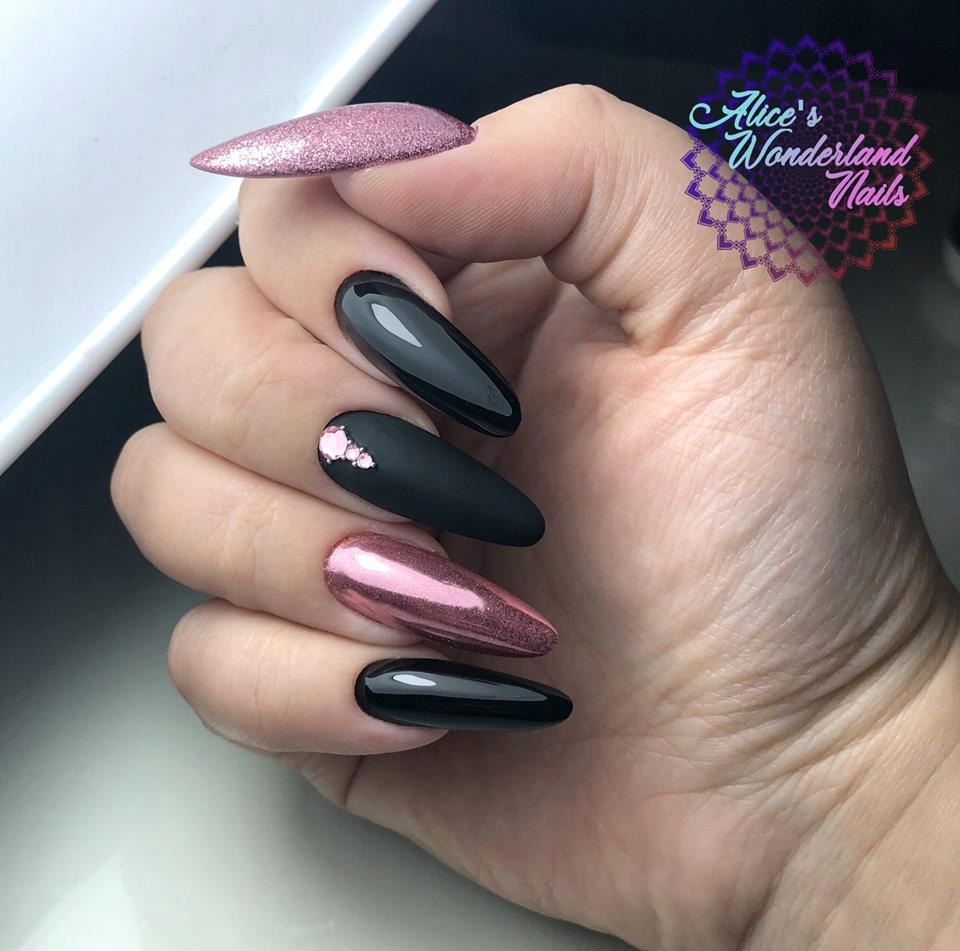 GLASS ROSE GOLDEN efekt lustra pyłek RÓŻOWE ZŁOTO Marka Allepaznokcie