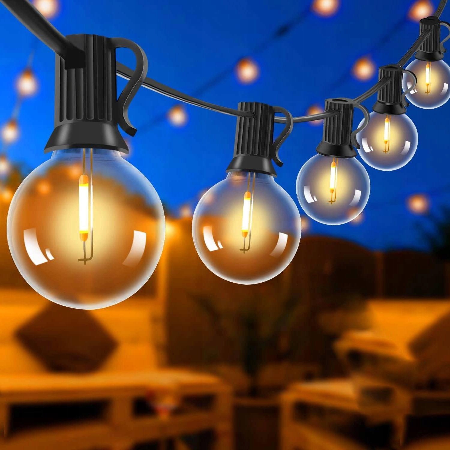 Led zahradní girlanda Světelný řetěz 15 m 50+2 ks Zahradní řetěz G40