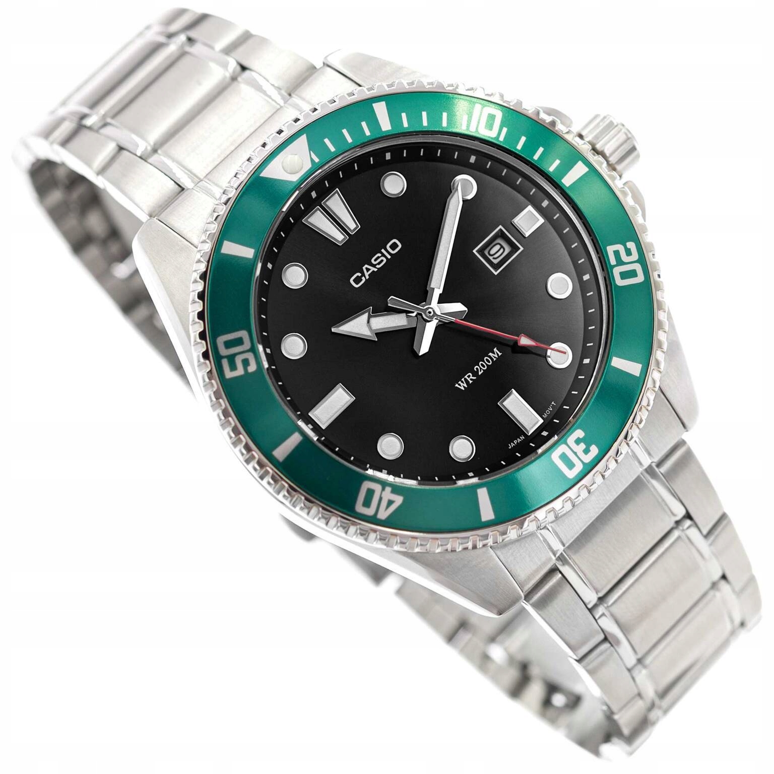 Pánské Hodinky Casio MDV-107D-3AVEF Stříbrné Na Náramku Datumovka 200 M