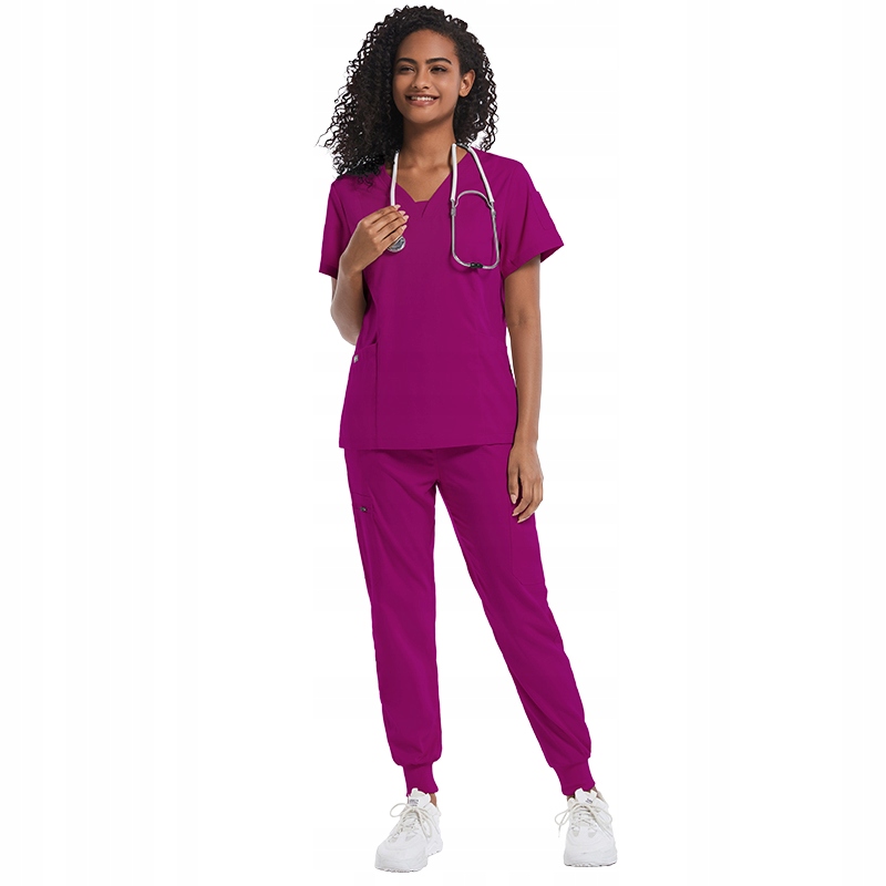Komplet Medyczny Damski Scrub Uniform Model Heal Kolor Rose Rozmiar L