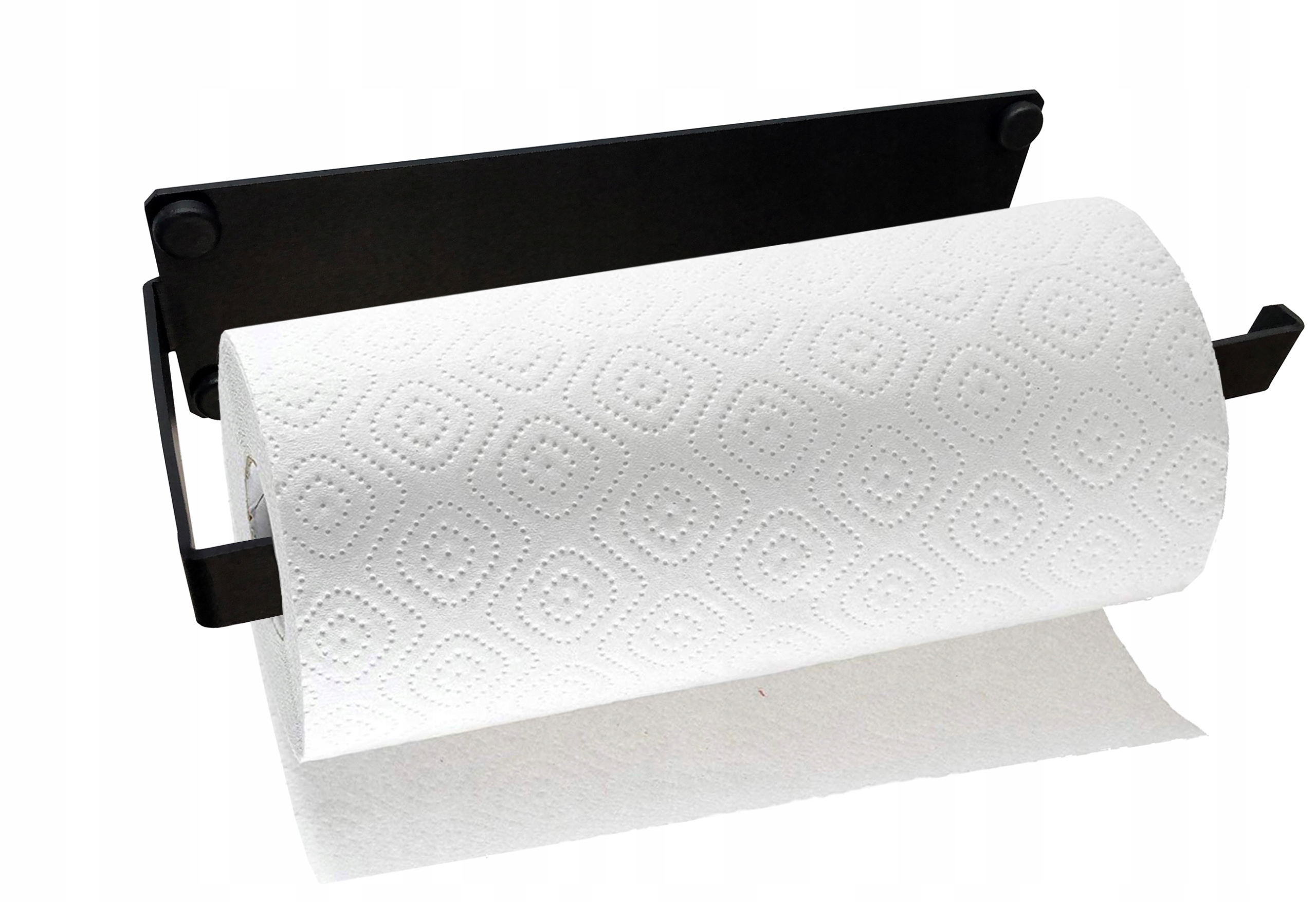UCHWYT NA RĘCZNIK PAPIEROWY WIESZAK ŚCIENNY KUCHENNY METALOWY CZARNY LOFT Kod producenta Wieszak na ręcznik kuchenny