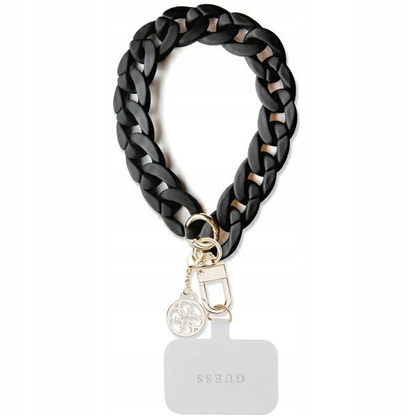 Guess GUOUCBMC4MK Universal Big Hand Strap černý/černý Akryl 4G Charm